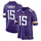 Camiseta NFL Game Minnesota Vikings Dallas Turner 2024 NFL Draft First Round Pick Violeta