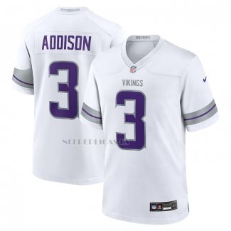 Camiseta NFL Game Minnesota Vikings Jordan Addison Alterno Blanco