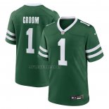 Camiseta NFL Game New York Jets Number 1 Groom Verde