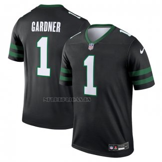 Camiseta NFL Legend New York Jets Ahmad Sauce Gardner Alterno Negro