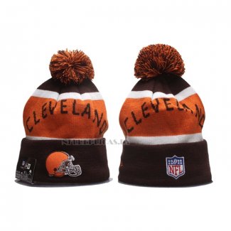 Gorro Beanie Cleveland Browns New Era Marron Naranja