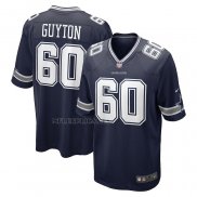 Camiseta NFL Game Dallas Cowboys Tyler Guyton 2024 NFL Draft First Round Pick Azul