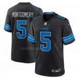 Camiseta NFL Game Detroit Lions David Montgomery 2nd Alterno Negro