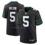 Camiseta NFL Game New York Jets Garrett Wilson Alterno Negro