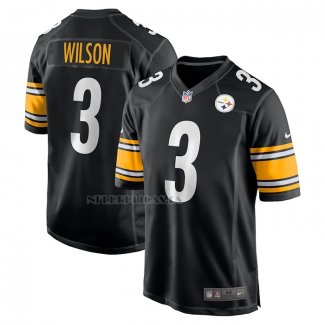 Camiseta NFL Game Pittsburgh Steelers Russell Wilson Negro