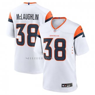 Camiseta NFL Game Denver Broncos Jaleel McLaughlin Blanco