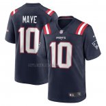 Camiseta NFL Game New England Patriots Drake Maye 2024 NFL Draft First Round Pick Azul