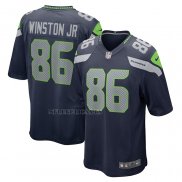 Camiseta NFL Game Seattle Seahawks Easop Winston Jr. Primera Azul