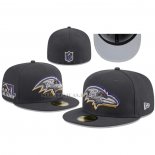 Gorra Baltimore Ravens Unadjustable 59FIFTY 2024 Negro