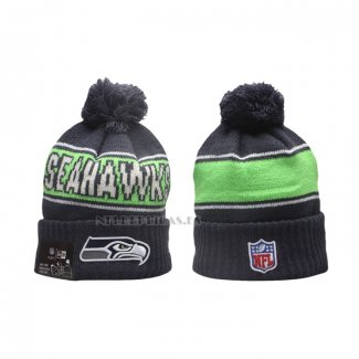 Gorro Beanie Seattle Seahawks New Era Sideline Negro Verde