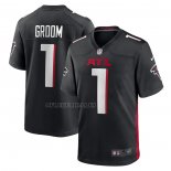 Camiseta NFL Game Atlanta Falcons Number 1 Groom Negro