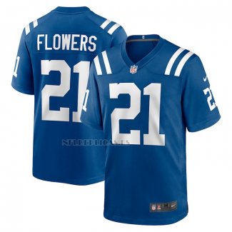 Camiseta NFL Game Indianapolis Colts Dallis Flowers Azul