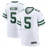 Camiseta NFL Game New York Jets Garrett Wilson 5 Blanco