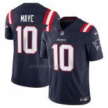 Camiseta NFL Limited New England Patriots Drake Maye Vapor F.U.S.E. Azul