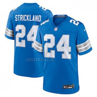 Camiseta NFL Game Detroit Lions Loren Strickland Azul Blanco