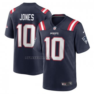 Camiseta NFL Game New England Patriots Mac Jones Azul