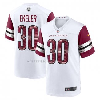 Camiseta NFL Game Washington Commanders Austin Ekeler Blanco