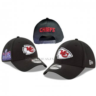 Gorra Kansas City Chiefs Adjustable Super Bowl LVIII Champions Negro